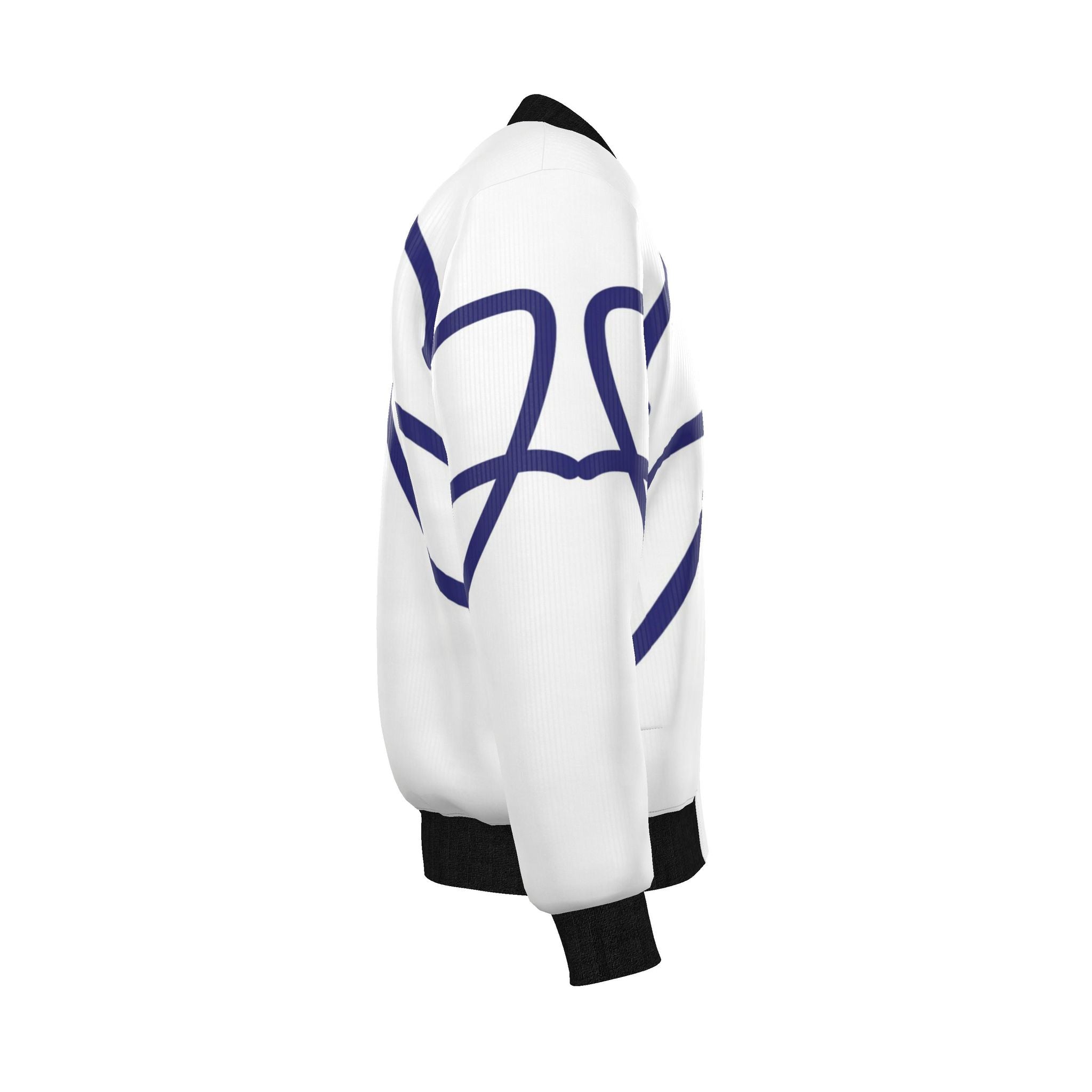 Mens Reversible Silk Bomber Jacket