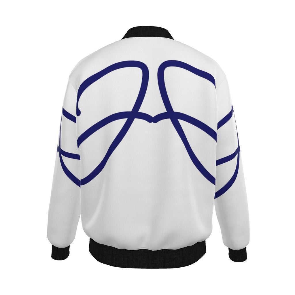 Mens Reversible Silk Bomber Jacket