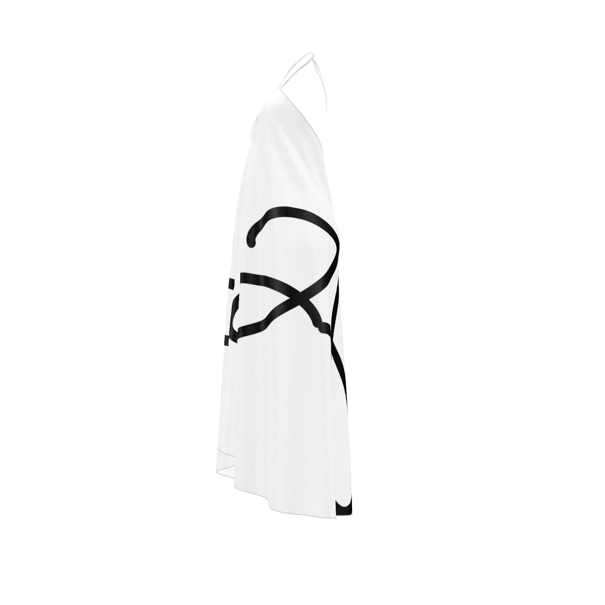 Halterneck backless dress