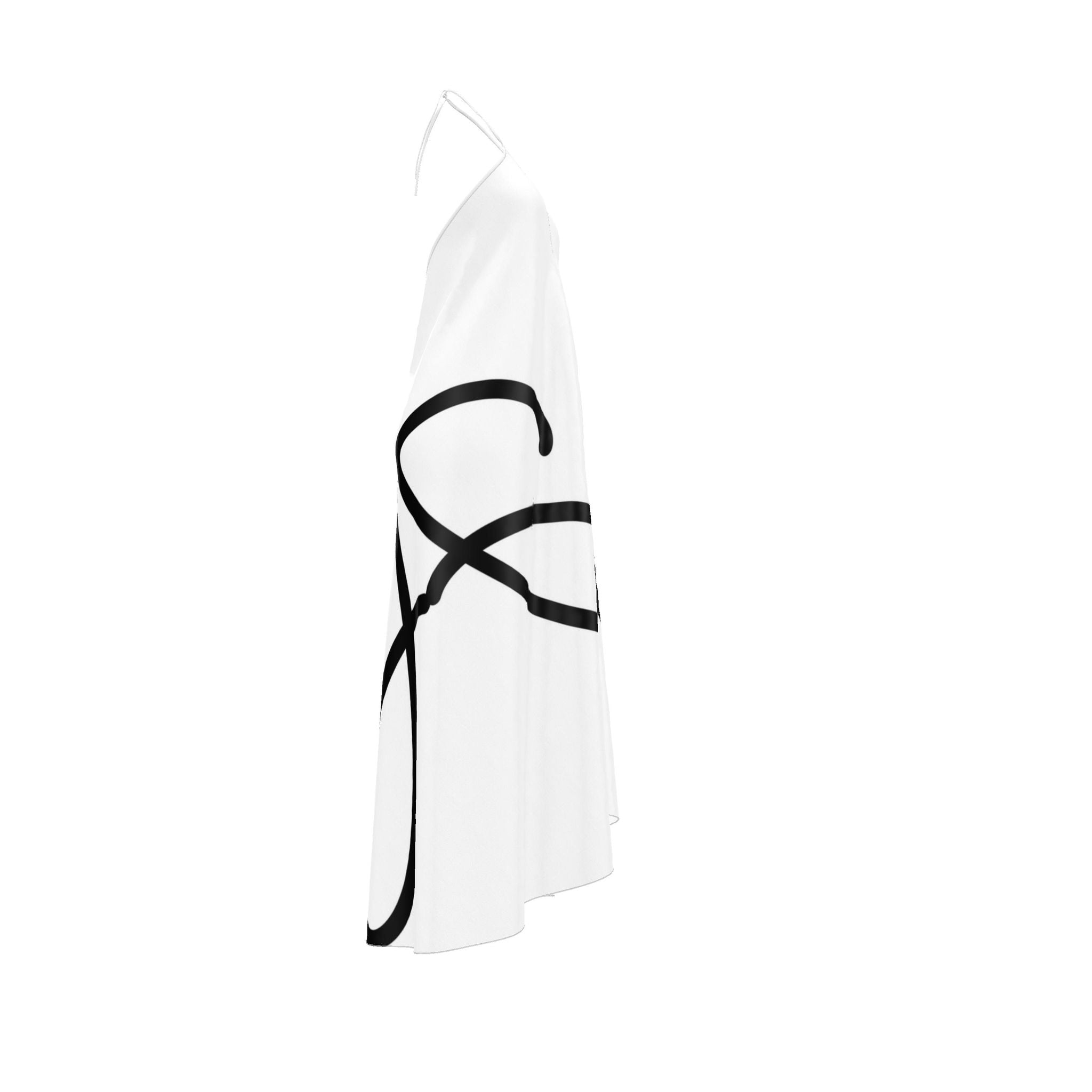 Halterneck backless dress