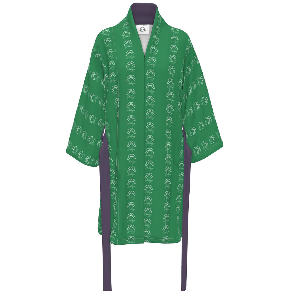 J O H N N Y logo Pattern Resort Kimono Shirt