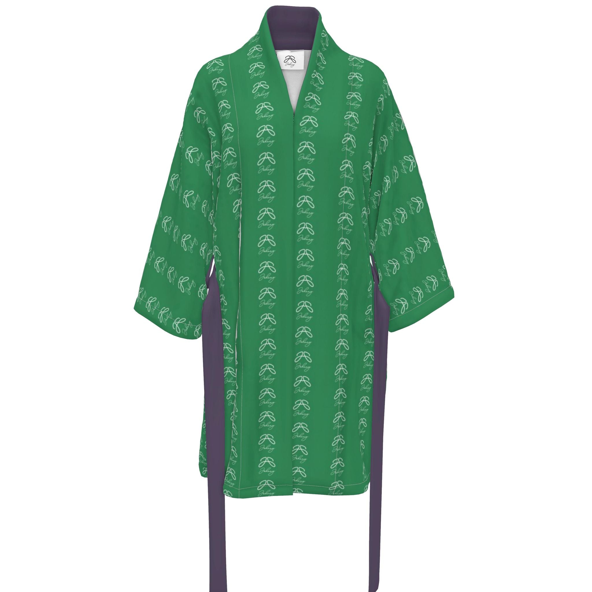 J O H N N Y logo Pattern Resort Kimono Shirt
