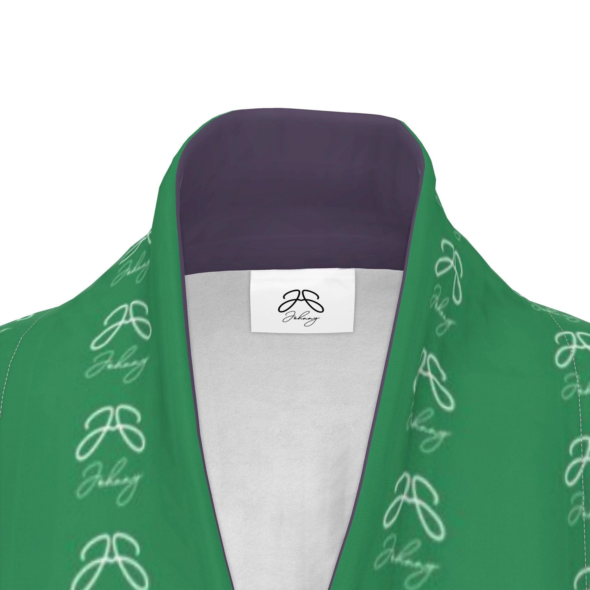 J O H N N Y logo Pattern Resort Kimono Shirt