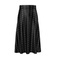 J O H N N Y Double “J” Midi Skirt in Black All-Over Pattern