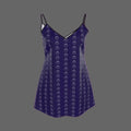 J O H N N Y Double “J” Mini Slip Dress in Deep Purple