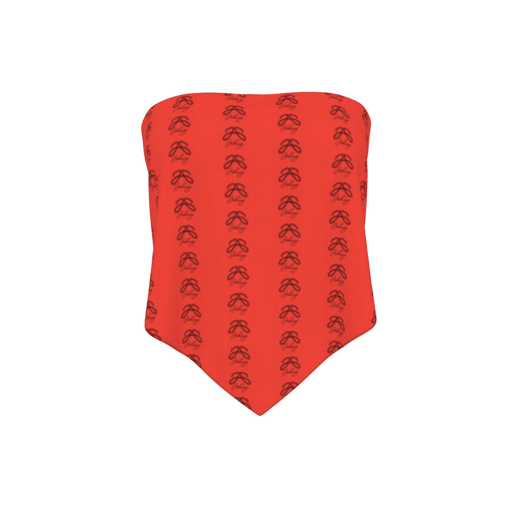 Double “J” Collection Bandana Top – Red Print