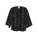 Double “J” Collection Kimono Jacket – Black Signature Print