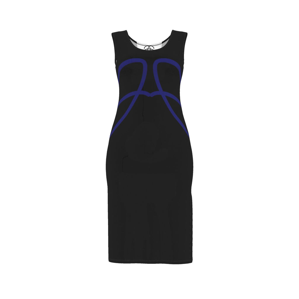 Noir Swirl Bodycon Dress