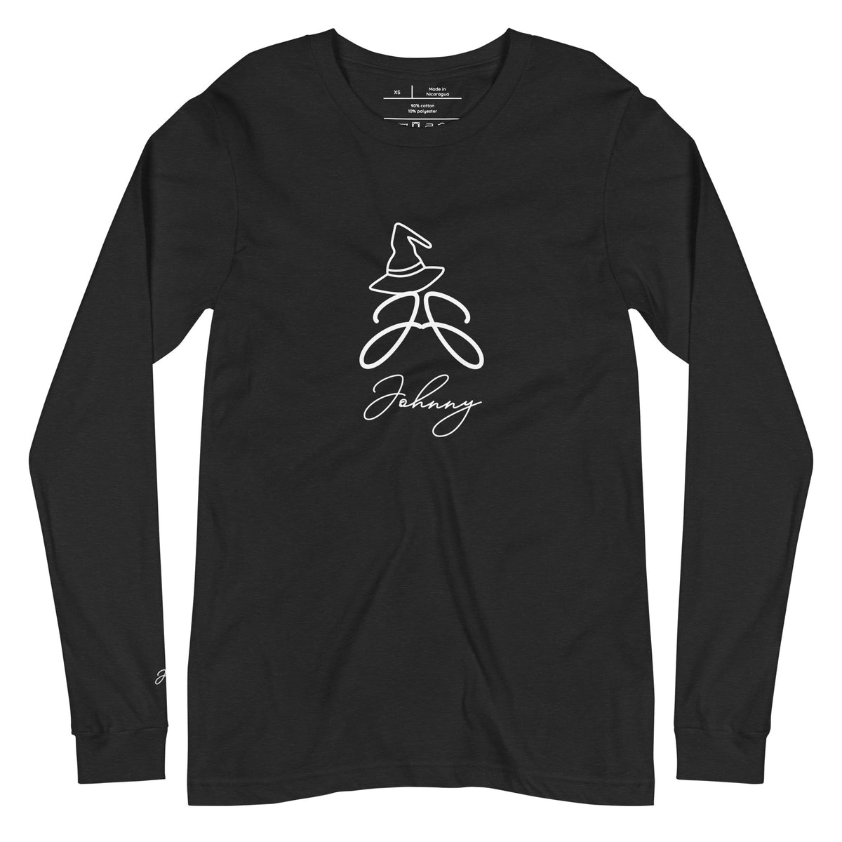 Unisex long sleeve logo tee, Halloween edition