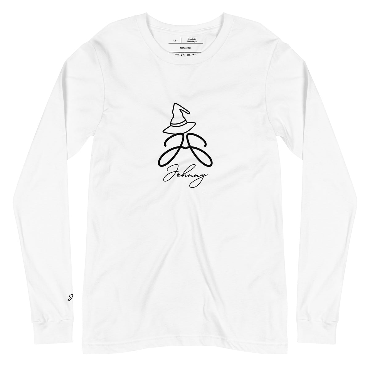 Unisex long sleeve logo tee, Halloween edition