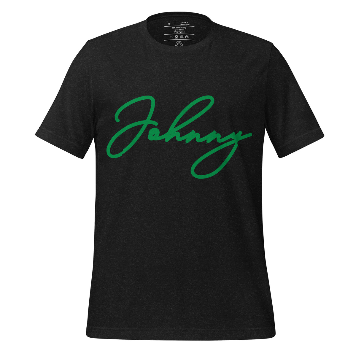 Unisex Halloween tee with burnt orange script logo
