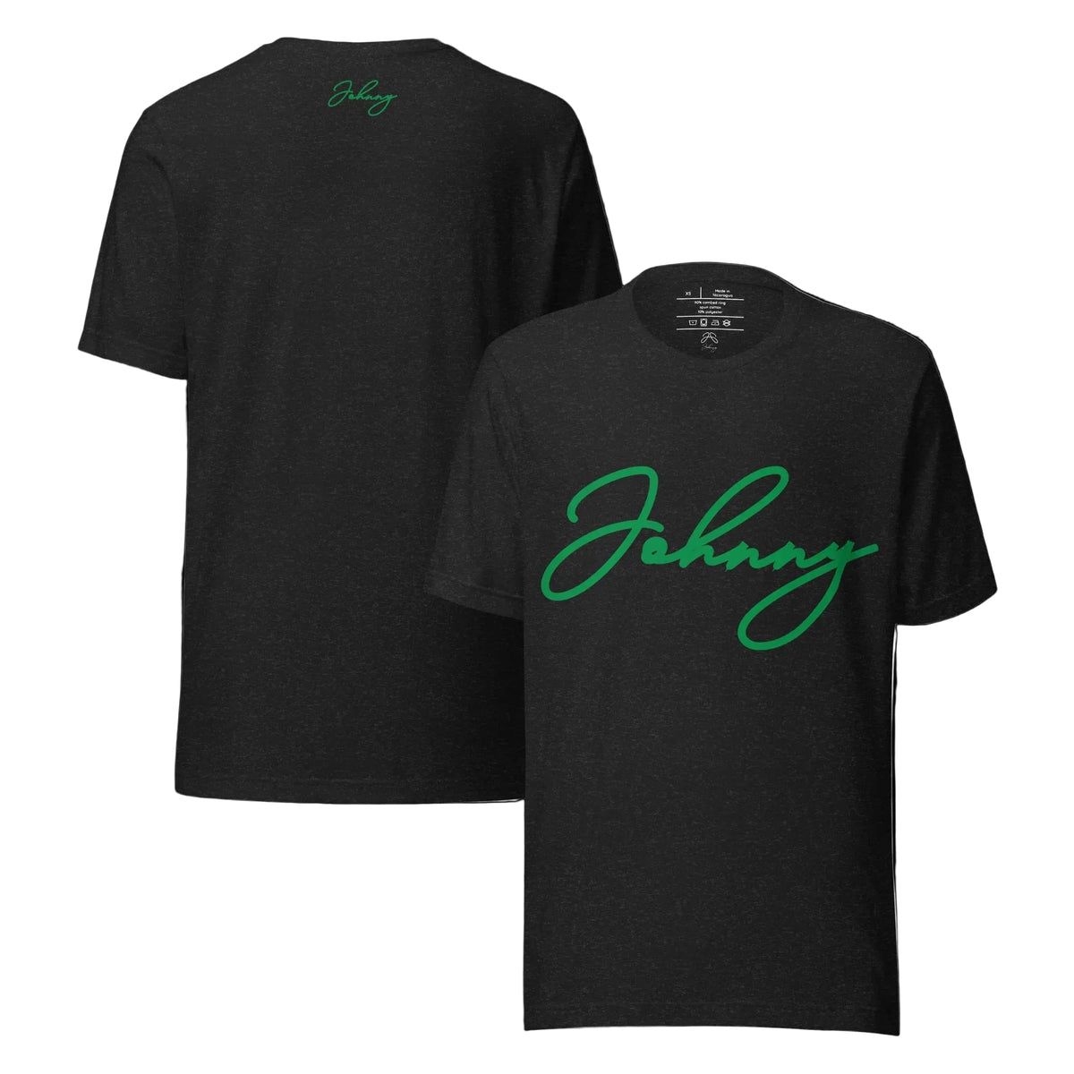 Unisex Halloween tee with burnt orange script logo