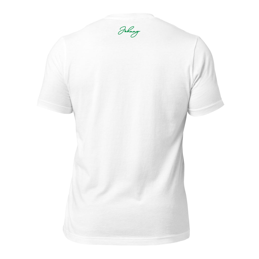 Unisex Halloween tee with burnt orange script logo