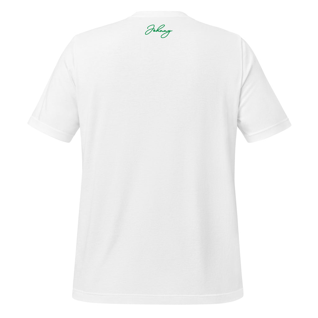 Unisex Halloween tee with burnt orange script logo
